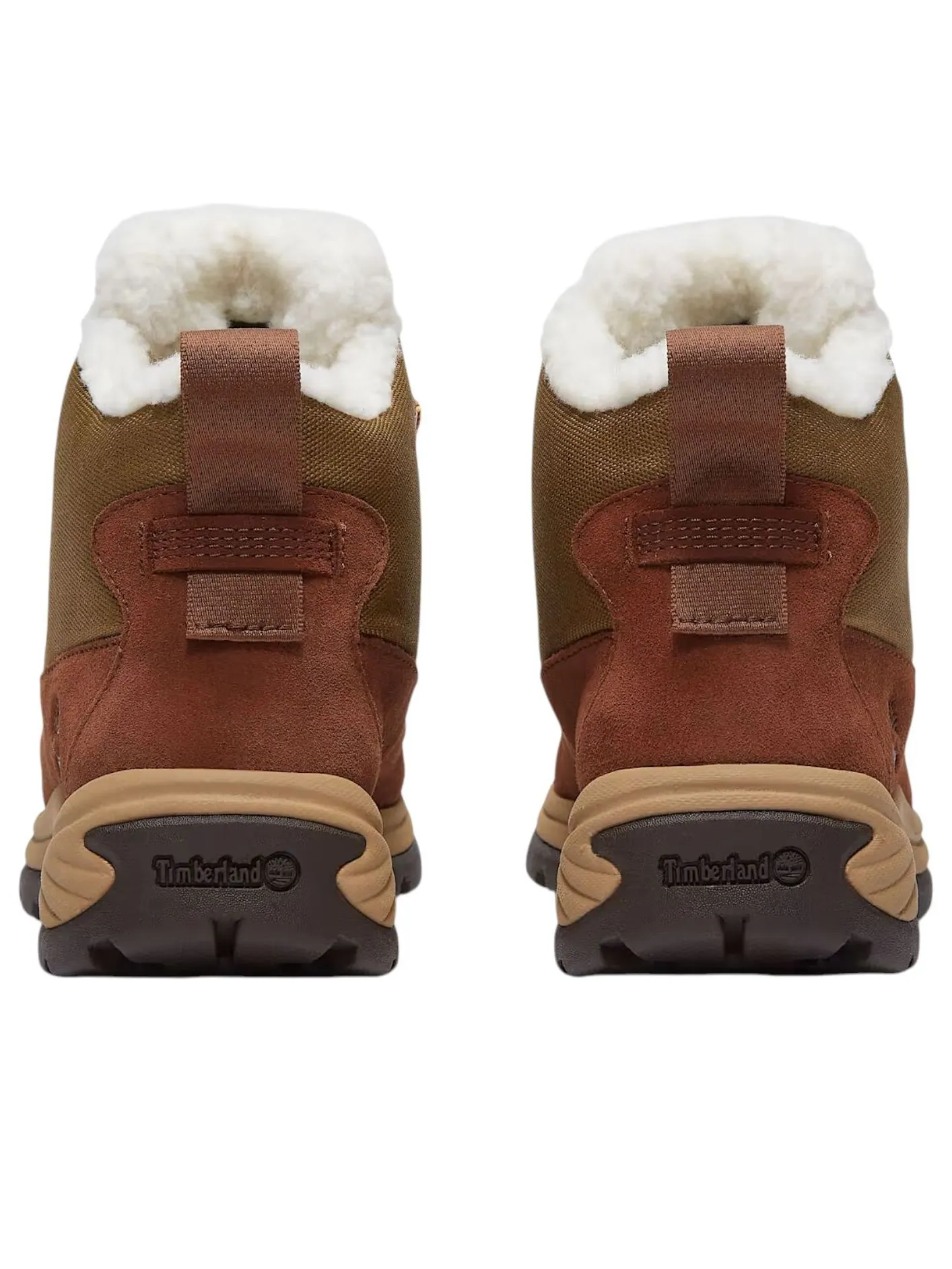 (WMNS) Водонепроницаемые зимние ботинки Timberland White Ledge 'Коричнево-золотой' — изображение 4 из 5