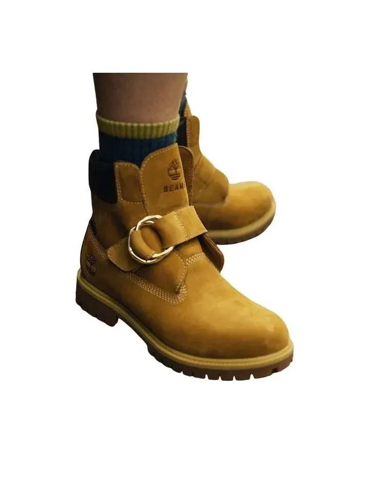 Ботинки Timberland x BEAMS Buckle Boot, с мембраной GORE-TEX — изображение 7 из 11, коричневый