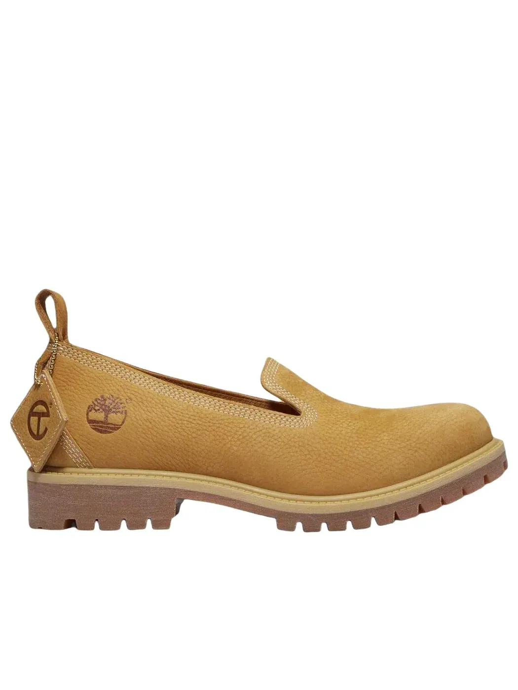 Женские туфли-лоферы без каблука с кружевной шнуровкой Timberland x Telfar — изображение 2 из 6, коричневый