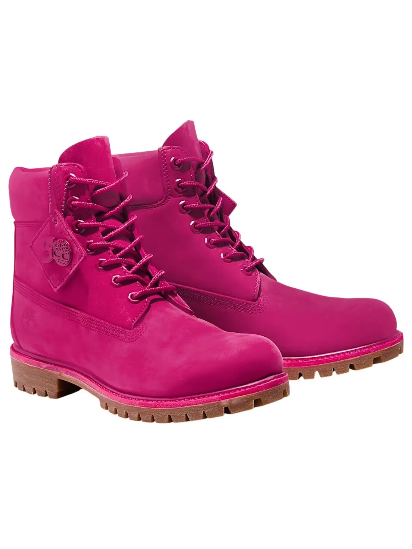 Водонепроницаемые ботинки Timberland 6 Inch Premium — изображение 3 из 6, темный розовый
