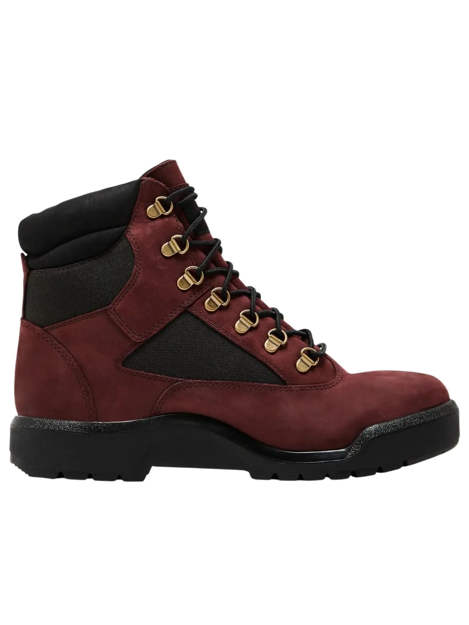 Ботинки Timberland 6-Inch Field Boot 'Burgundy' — изображение 2 из 5, бордовый/черный