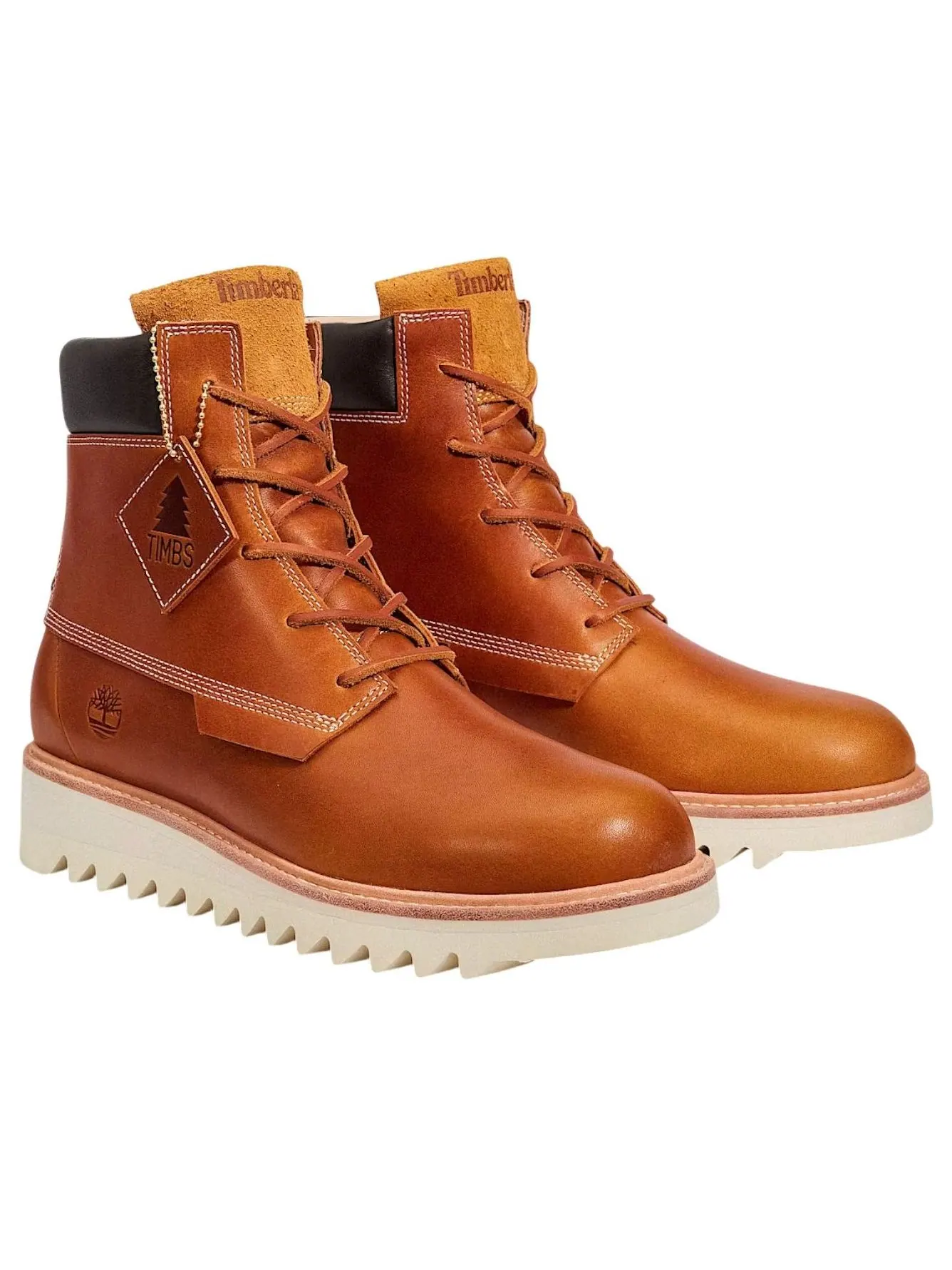 Ботинки Timberland x Nina Chanel Abney 6 Inch Boot 'Rust Full Grain', кожаные — изображение 3 из 6, коричневый