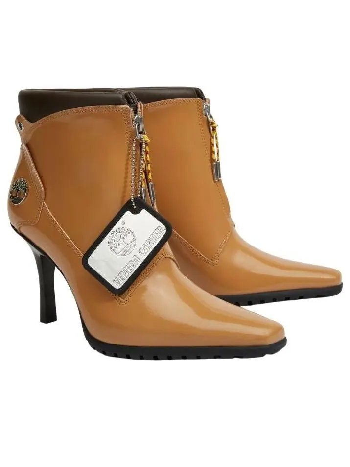 (WMNS) Ботинки Timberland x Veneda Carter Zip Boot 'Wheat' — изображение 2 из 5, пшеница
