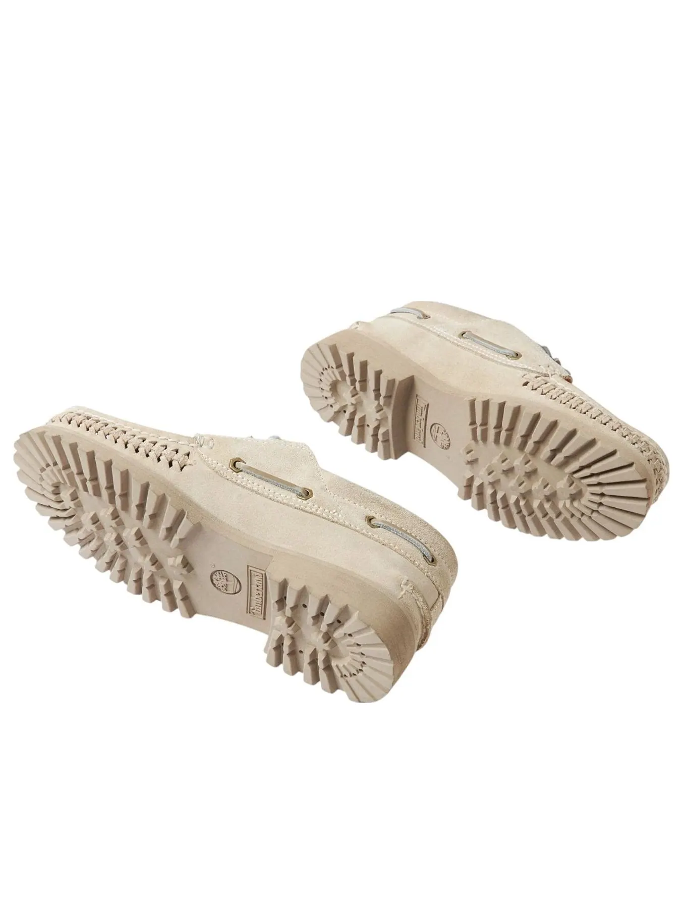 Лоферы Timberland x END 3-Eye Boat, замшевые — изображение 3 из 5, белый