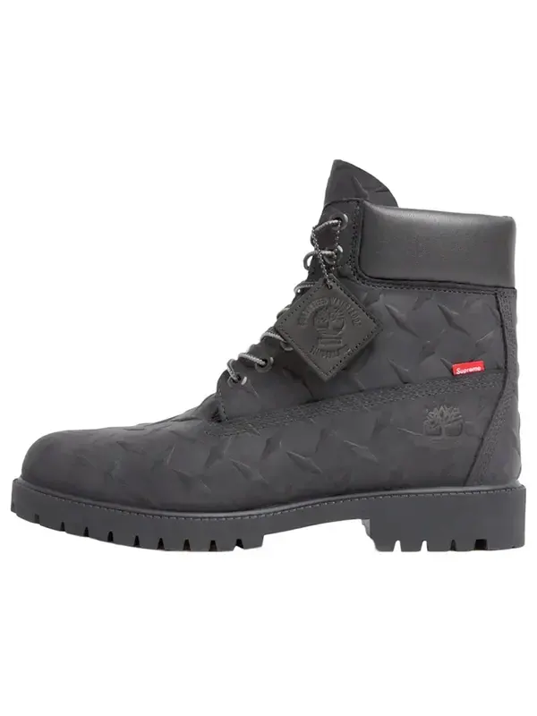 Кроссовки x supreme diamond plate 6 inch premium waterproof boot 'black - 23fw' Timberland — изображение 1 из 1, черный