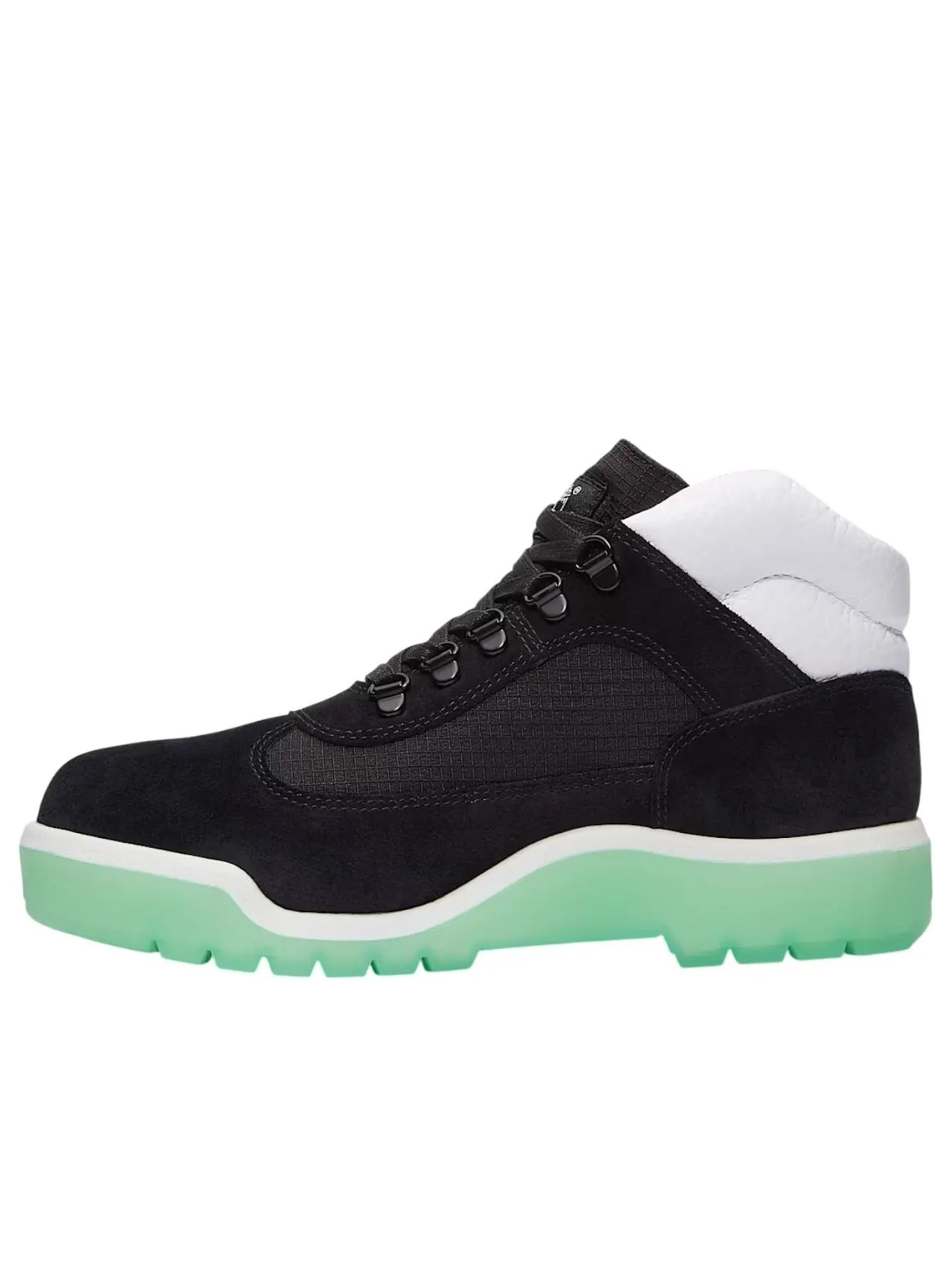 Водонепроницаемые полевые ботинки Timberland x CNSTNT DVLPMNT 'Black Green Glow' — изображение 1 из 5, черный/зеленый
