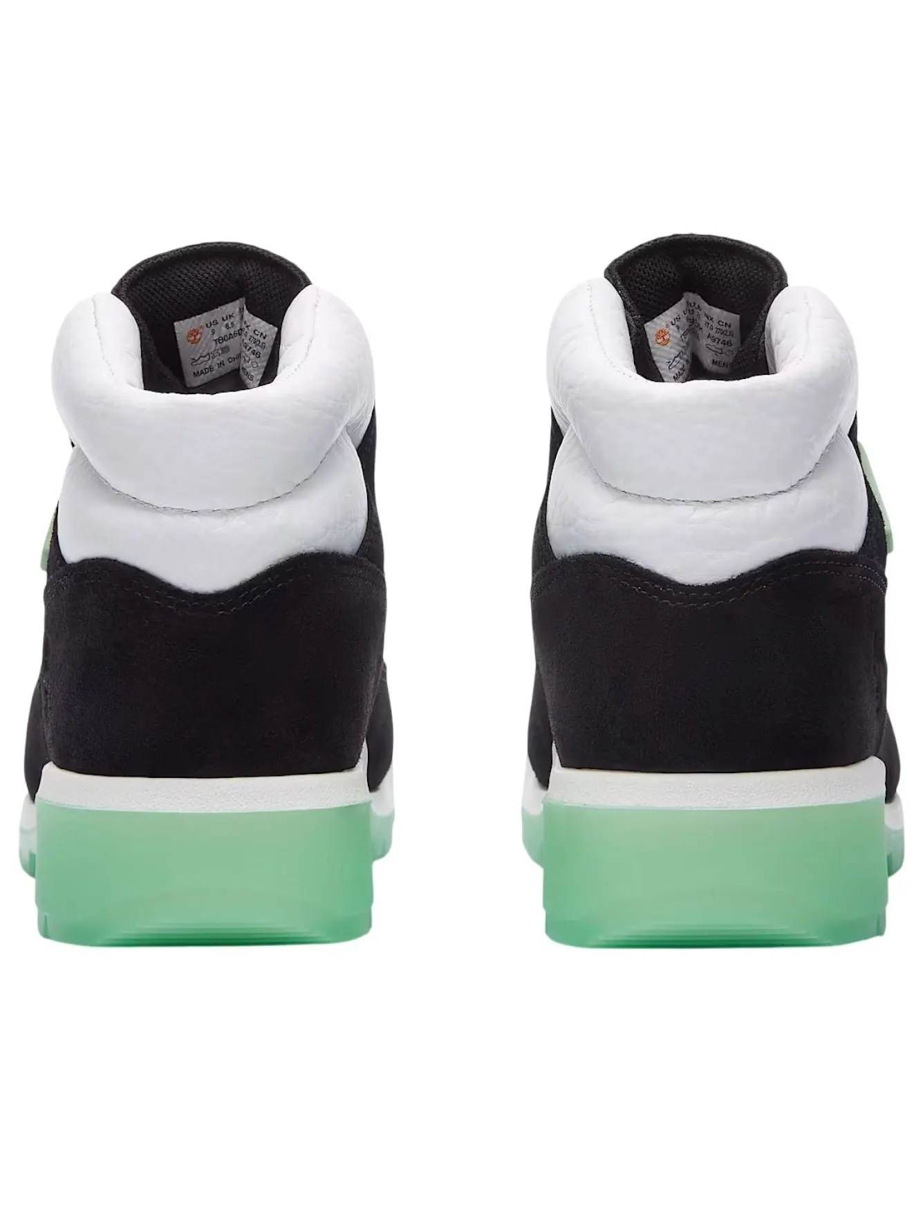 Водонепроницаемые полевые ботинки Timberland x CNSTNT DVLPMNT 'Black Green Glow' — изображение 3 из 5, черный/зеленый