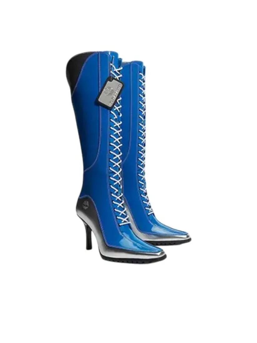 Ботинки Timberland x Veneda Carter 14 Inch Lace-Up Zip Boot 'Bright Blue' — изображение 2 из 2, яркий синий
