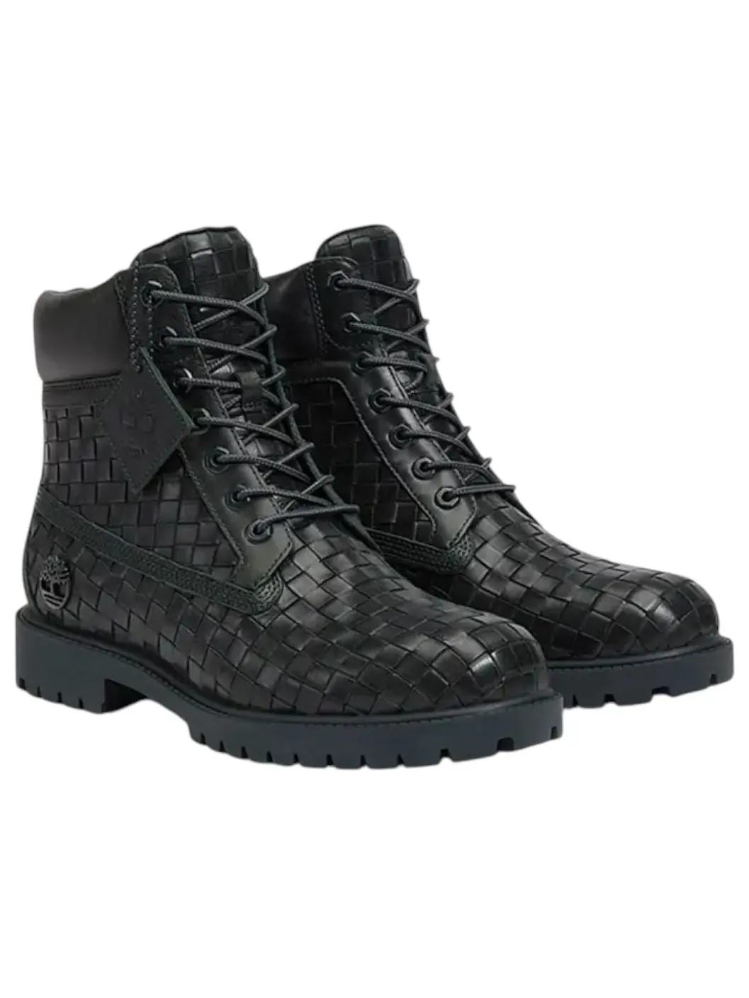 Кроссовки Timberland 6" Premium Boot 'Woven Dark Green' — изображение 2 из 4, зеленый