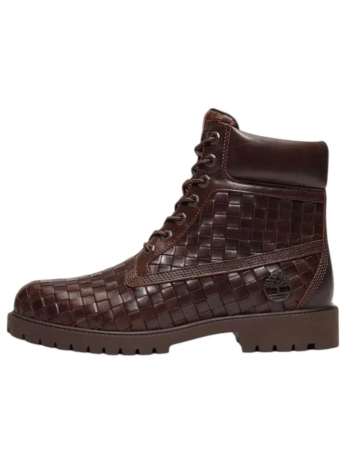 Кроссовки Timberland 6" Premium Boot 'Woven Dark Brown' — изображение 1 из 4, коричневый