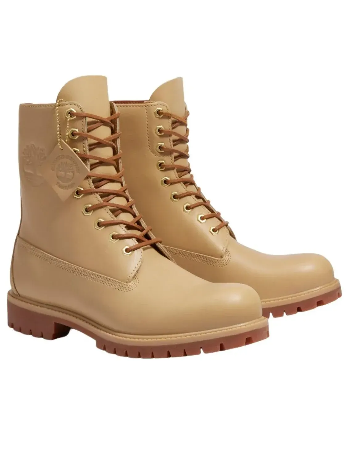 Ботинки Timberland Premium 8-Inch, водонепроницаемые — изображение 3 из 5, бежевый