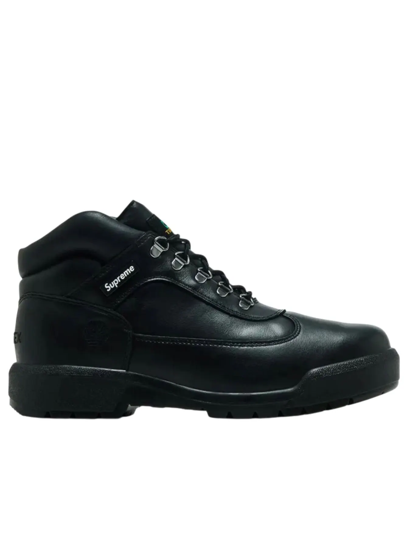Ботинки Timberland x Supreme Field Boot Mid 'Black', кожаные — изображение 2 из 5, черный