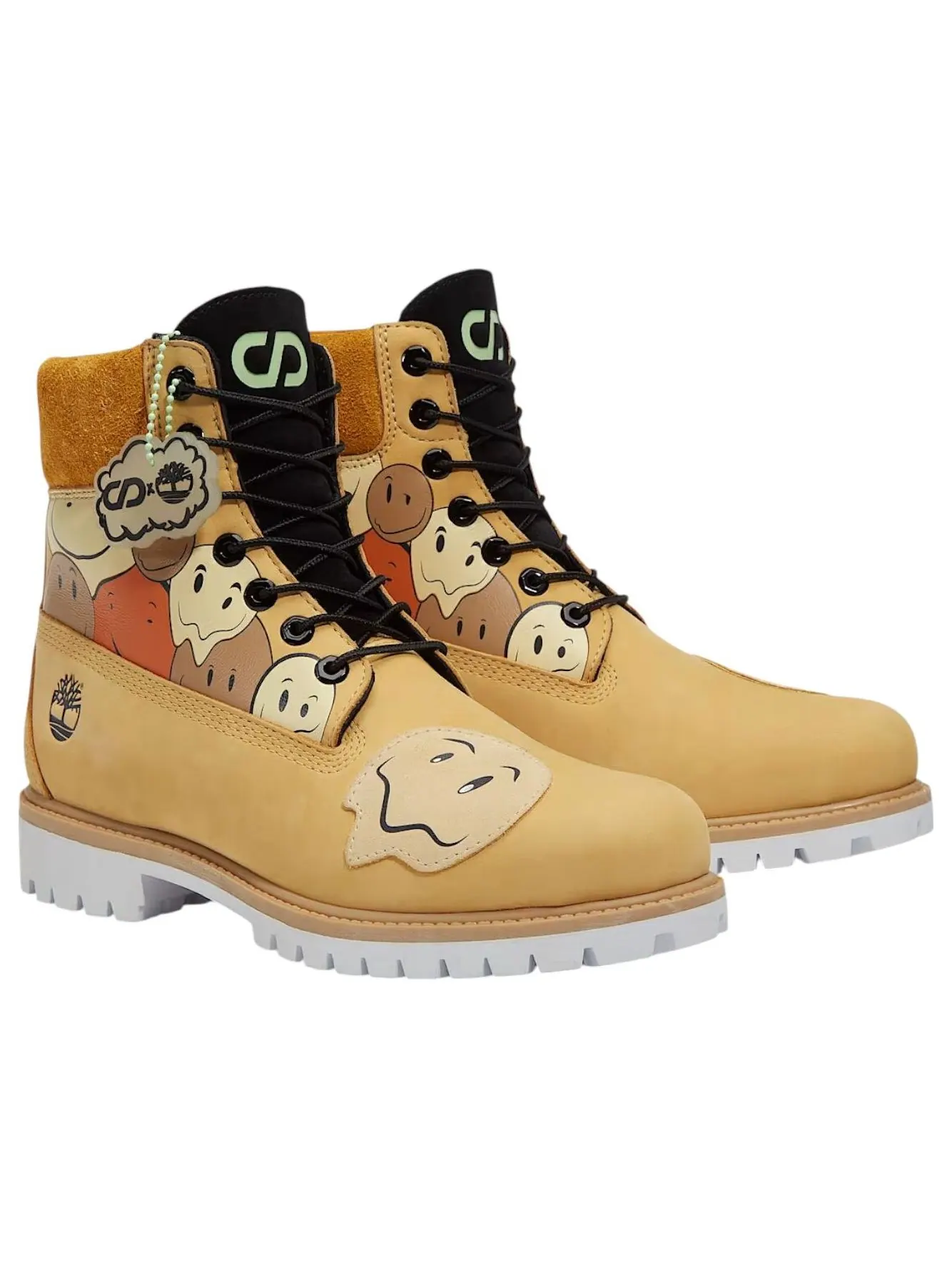 Ботинки Timberland x CNSTNT DVLPMNT 6 Inch Premium Waterproof Boot 'Melted Smileys' — изображение 2 из 6, желтый