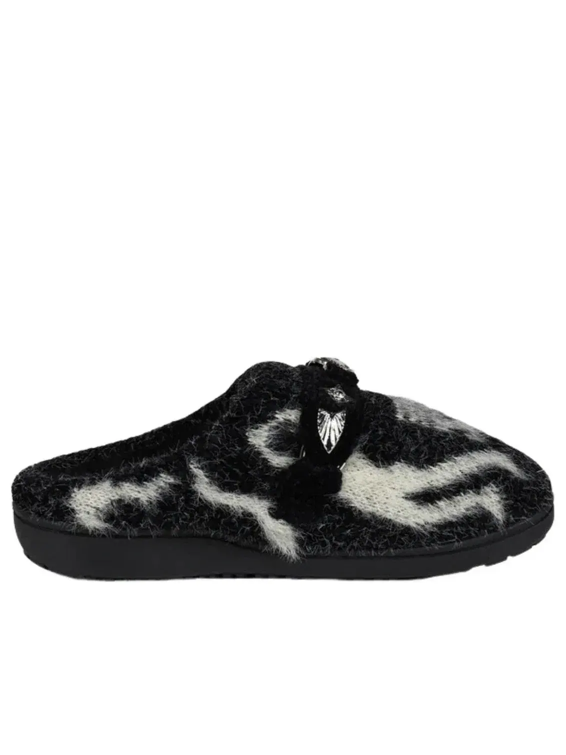 Мужские тапочки с мехом и резиновой подошвой SUBU x Toga Knit Slip On TG-12 — изображение 2 из 5, черный