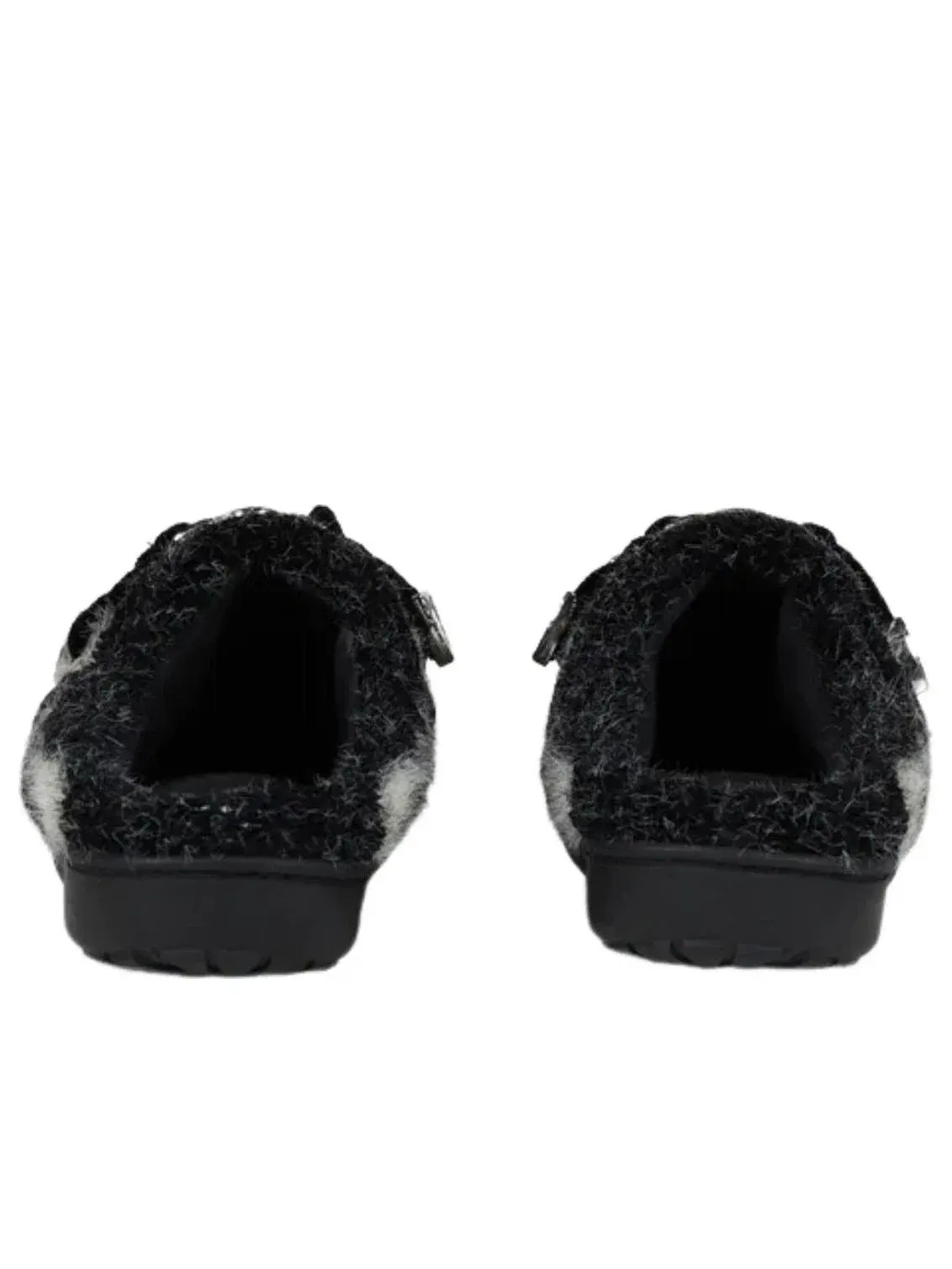 Мужские тапочки с мехом и резиновой подошвой SUBU x Toga Knit Slip On TG-12 — изображение 4 из 5, черный
