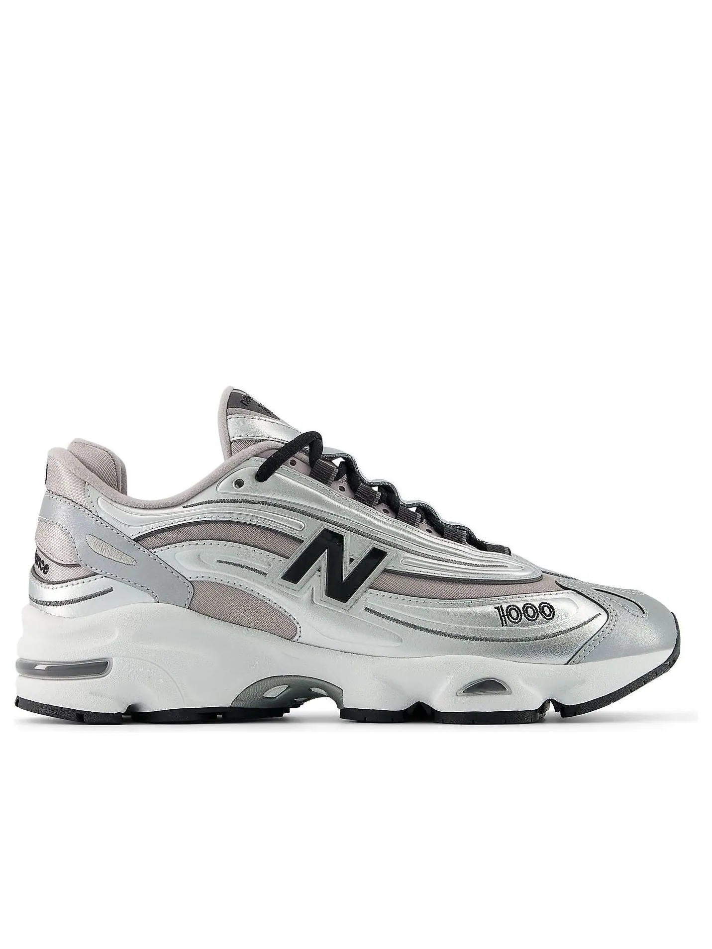 Кроссовки New Balance 1000 'Silver Metallic Truffle Salt' — изображение 2 из 6, серебристый металлик
