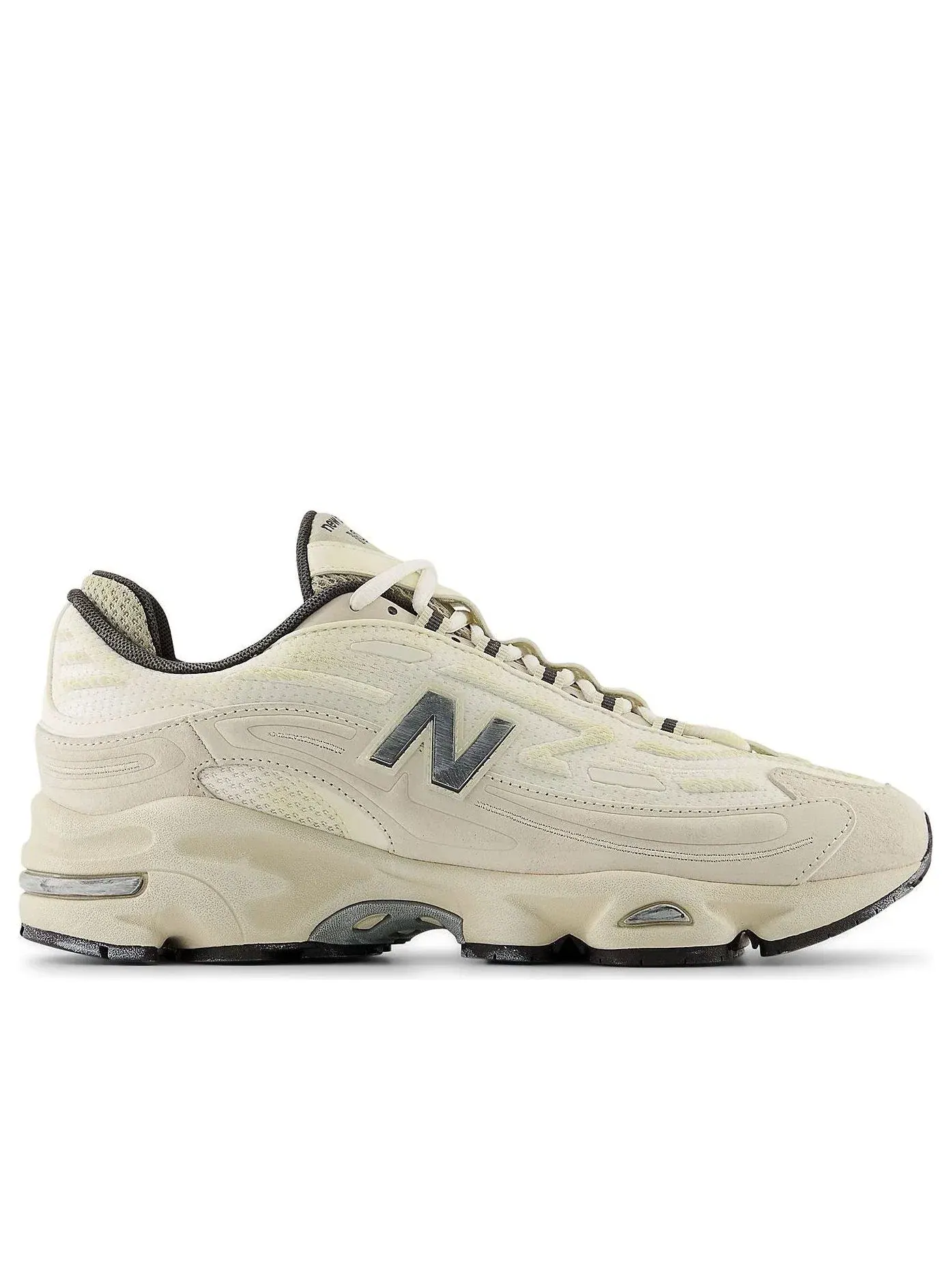 Мужские кроссовки с шнуровкой New Balance 1000 Sea Salt Wolf Grey — изображение 2 из 5, бежевый