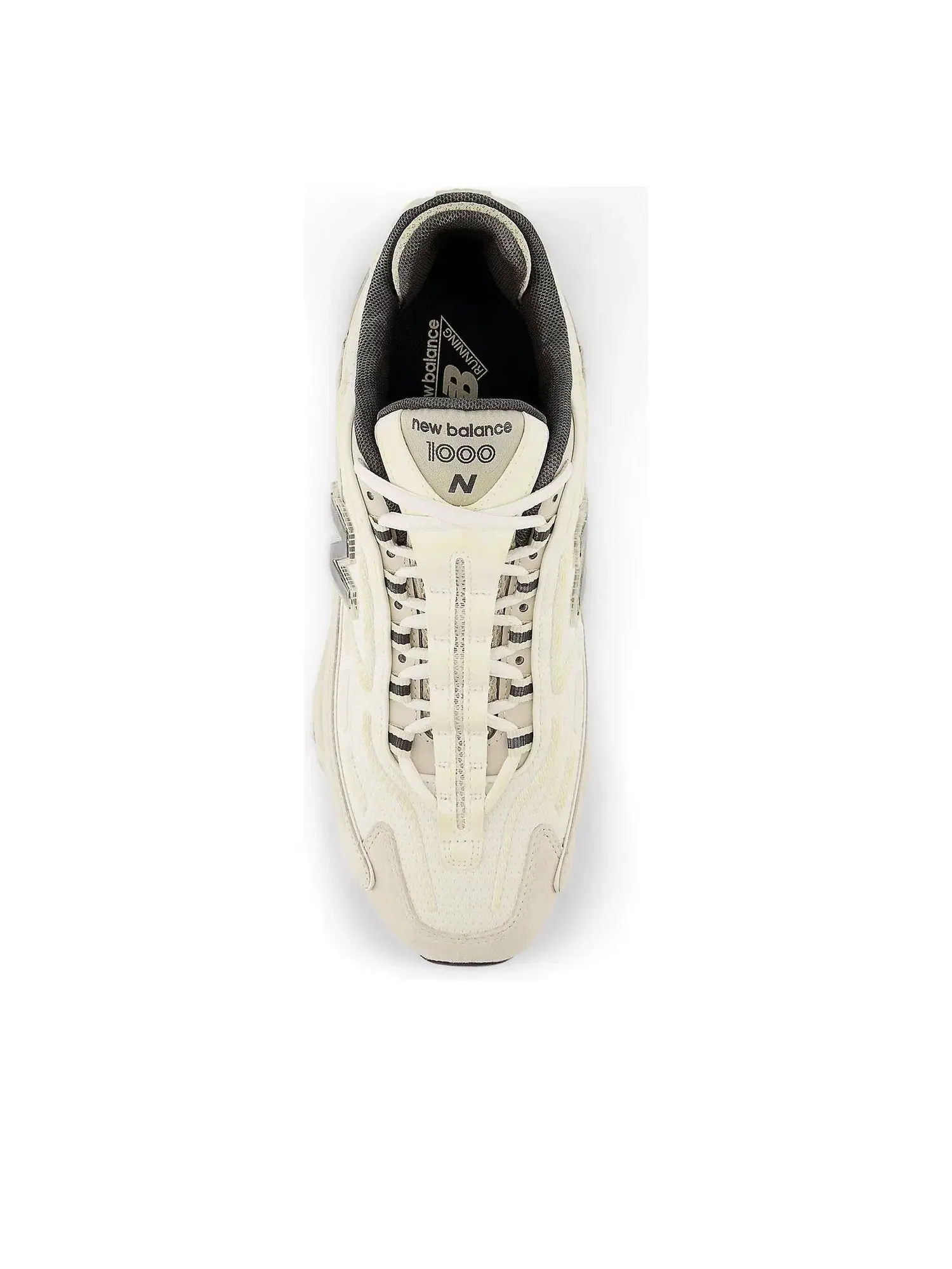 Мужские кроссовки с шнуровкой New Balance 1000 Sea Salt Wolf Grey — изображение 3 из 5, бежевый