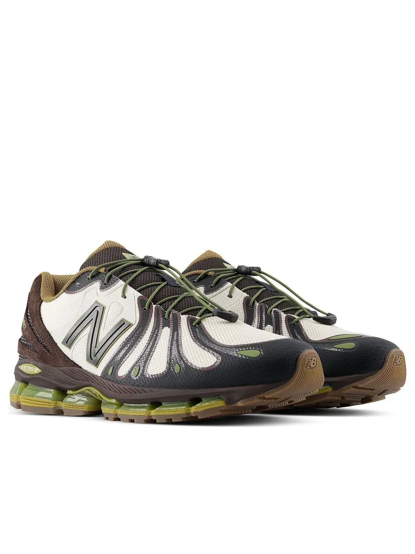 Мужские кроссовки с закрытой шнуровкой New Balance 1890 Linen Dark Brown — изображение 4 из 6, белый