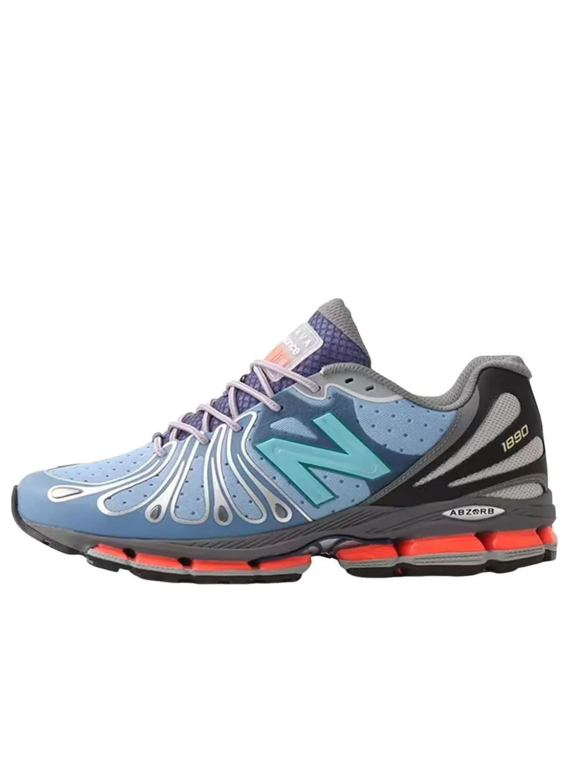 Кроссовки New Balance x Action Bronson 1890 'Cyborg Tears' — изображение 1 из 4, синий/серый
