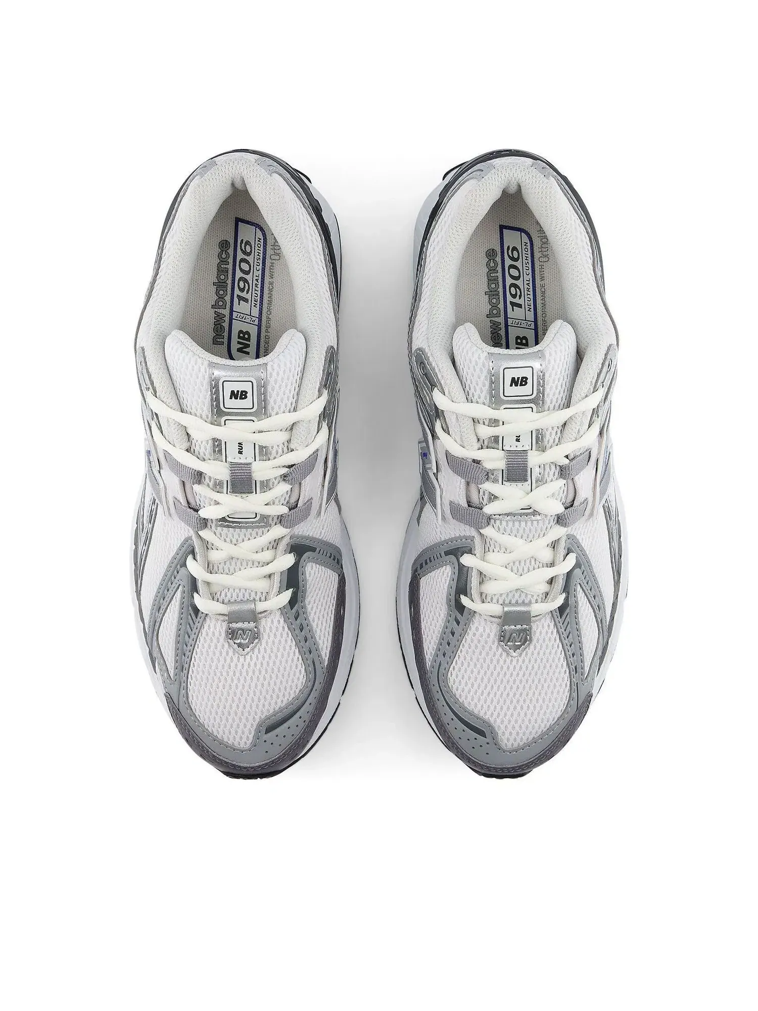 Мужские кроссовки с шнуровкой New Balance 1906R Castlerock Black Cement — изображение 3 из 6, серебряный