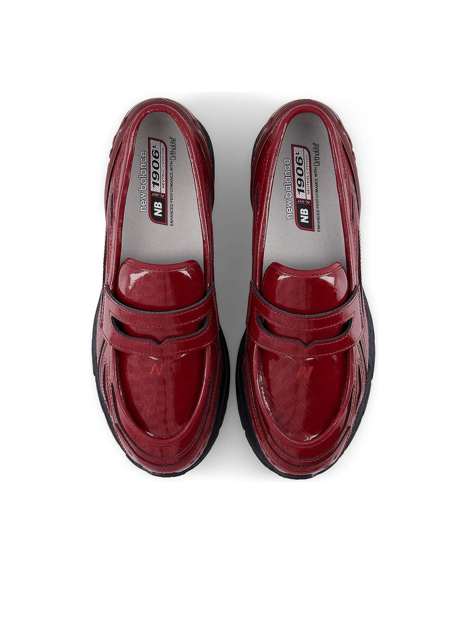 Кроссовки New Balance 1906L Loafer 'Red Croc' — изображение 2 из 6, красный
