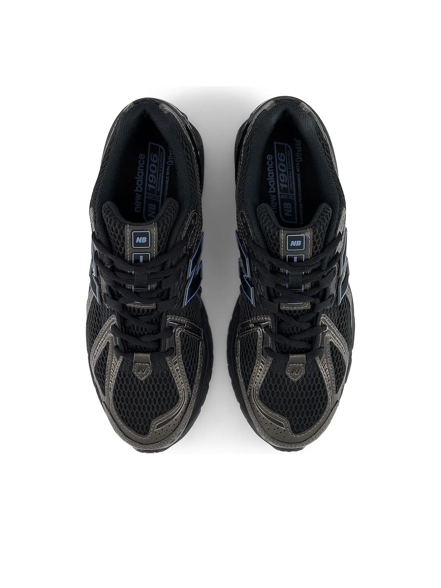 Кроссовки New Balance 1906R 'Black Blue' — изображение 3 из 6, черный