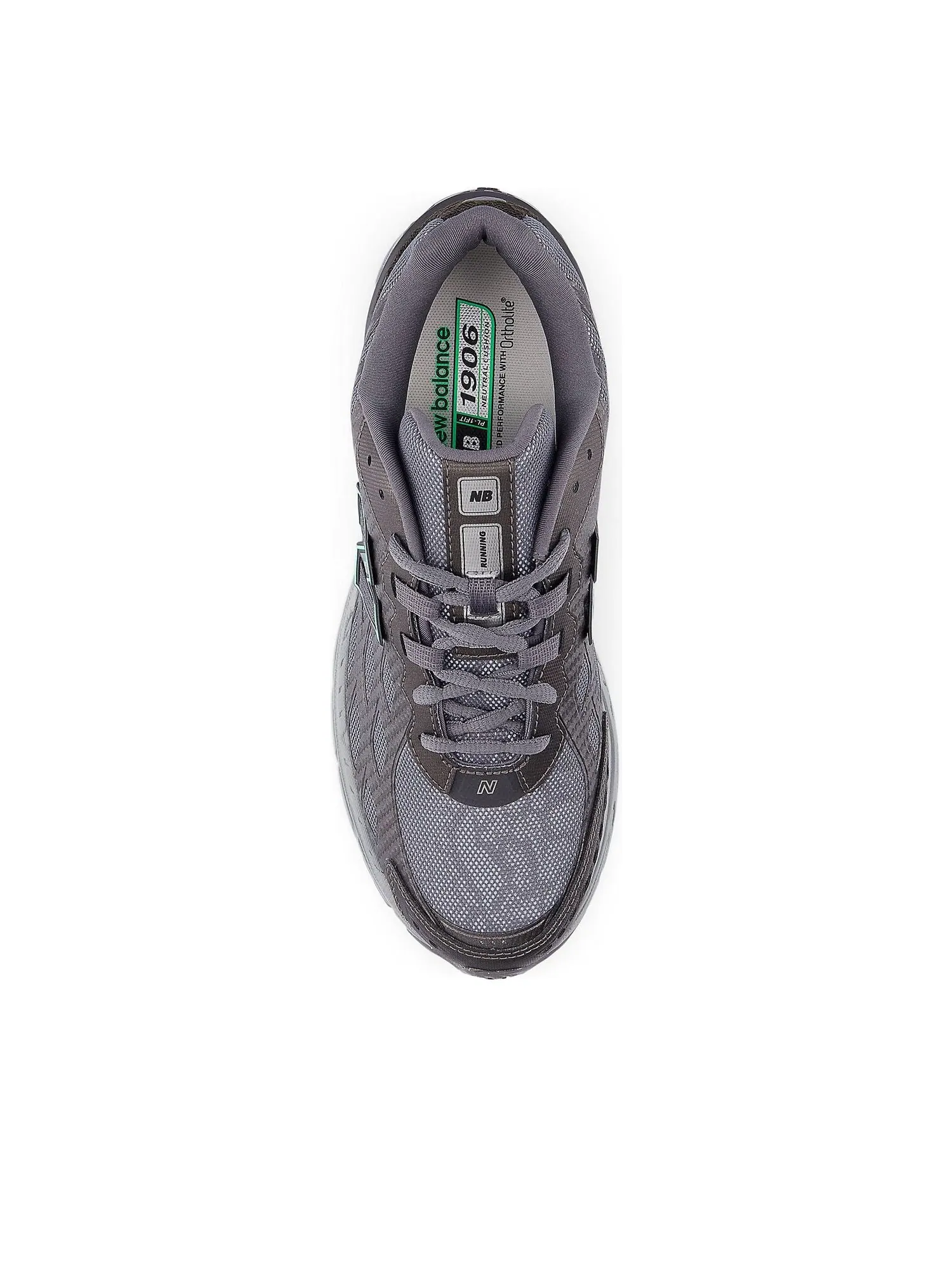 Кроссовки New Balance 1906W 'Black Metallic Green' — изображение 4 из 5, серый