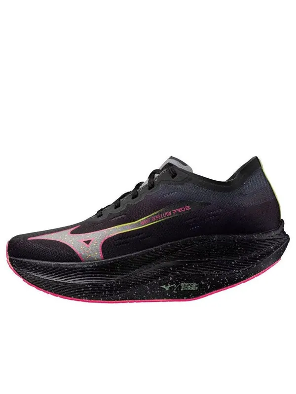 Кроссовки wave rebellion pro 2 'black silver pink tetra' Mizuno — изображение 1 из 4