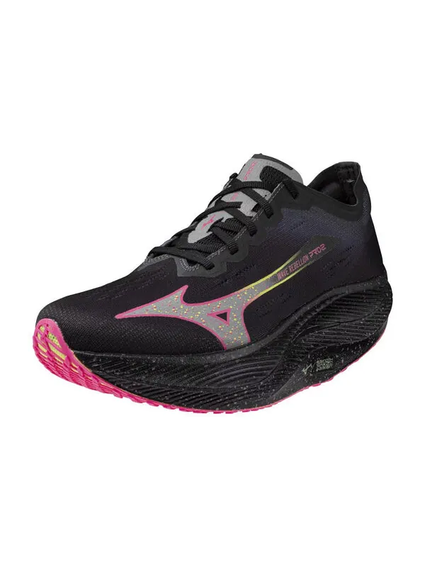 Кроссовки wave rebellion pro 2 'black silver pink tetra' Mizuno — изображение 3 из 4