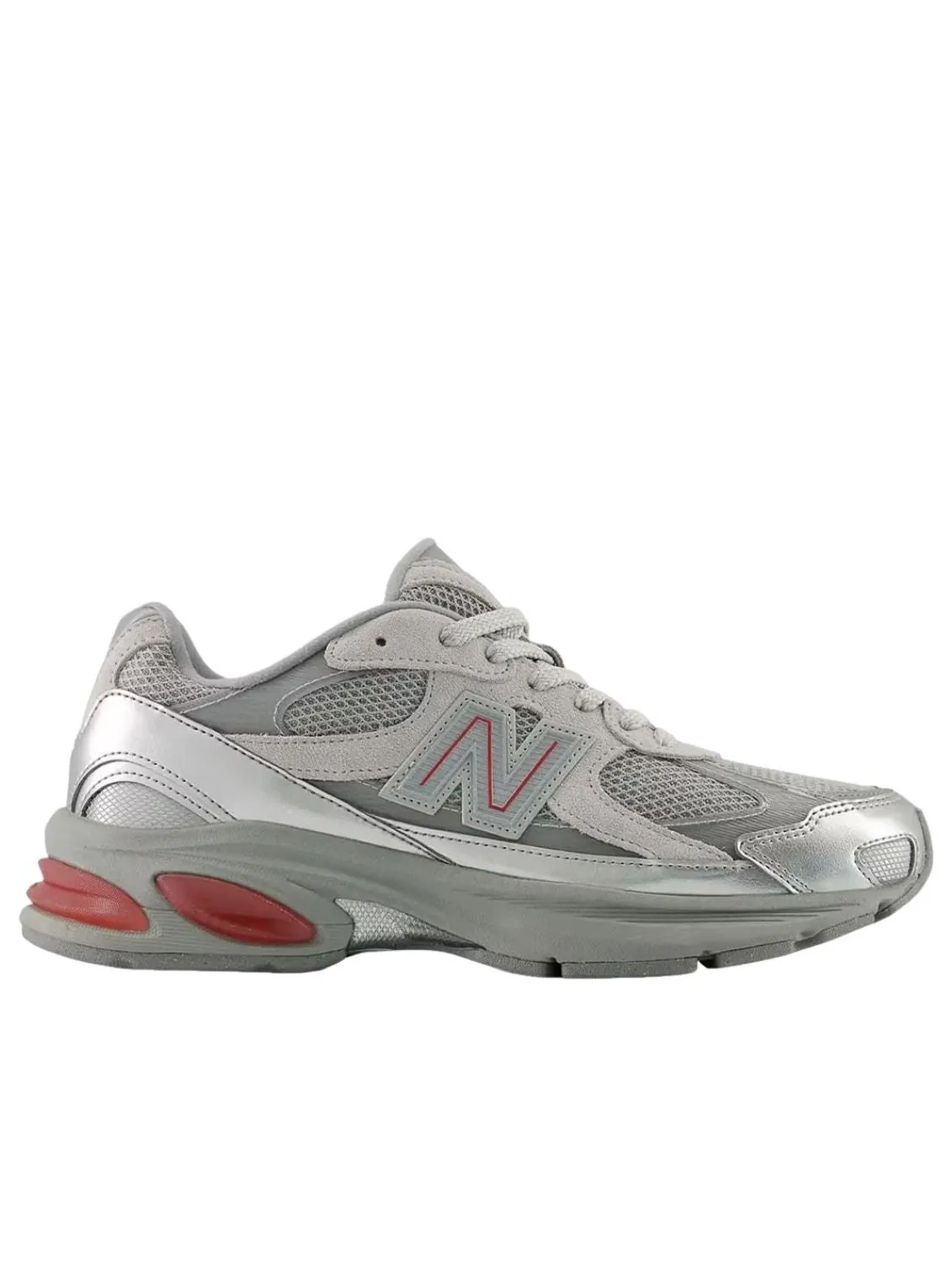 Кроссовки New Balance 2010 'Silver Red' — изображение 2 из 4, серебристый/красный