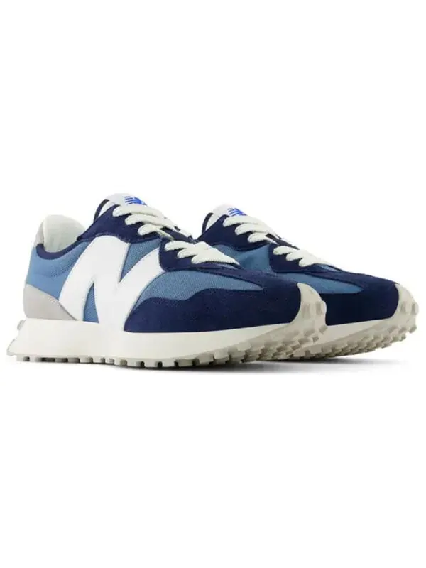 Кроссовки 327 'university blue navy white' New Balance — изображение 3 из 4, синий/темно-синий/белый
