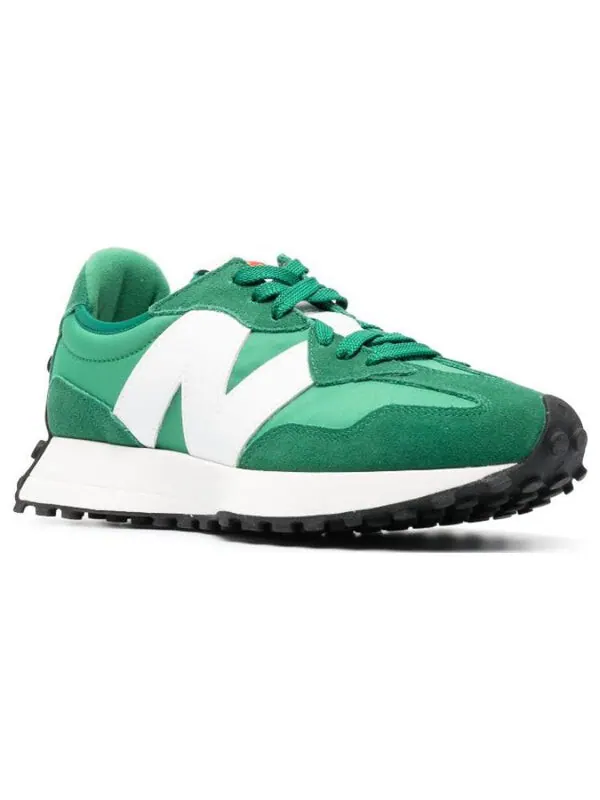 Кроссовки 327 New Balance — изображение 2 из 4, зеленый/белый
