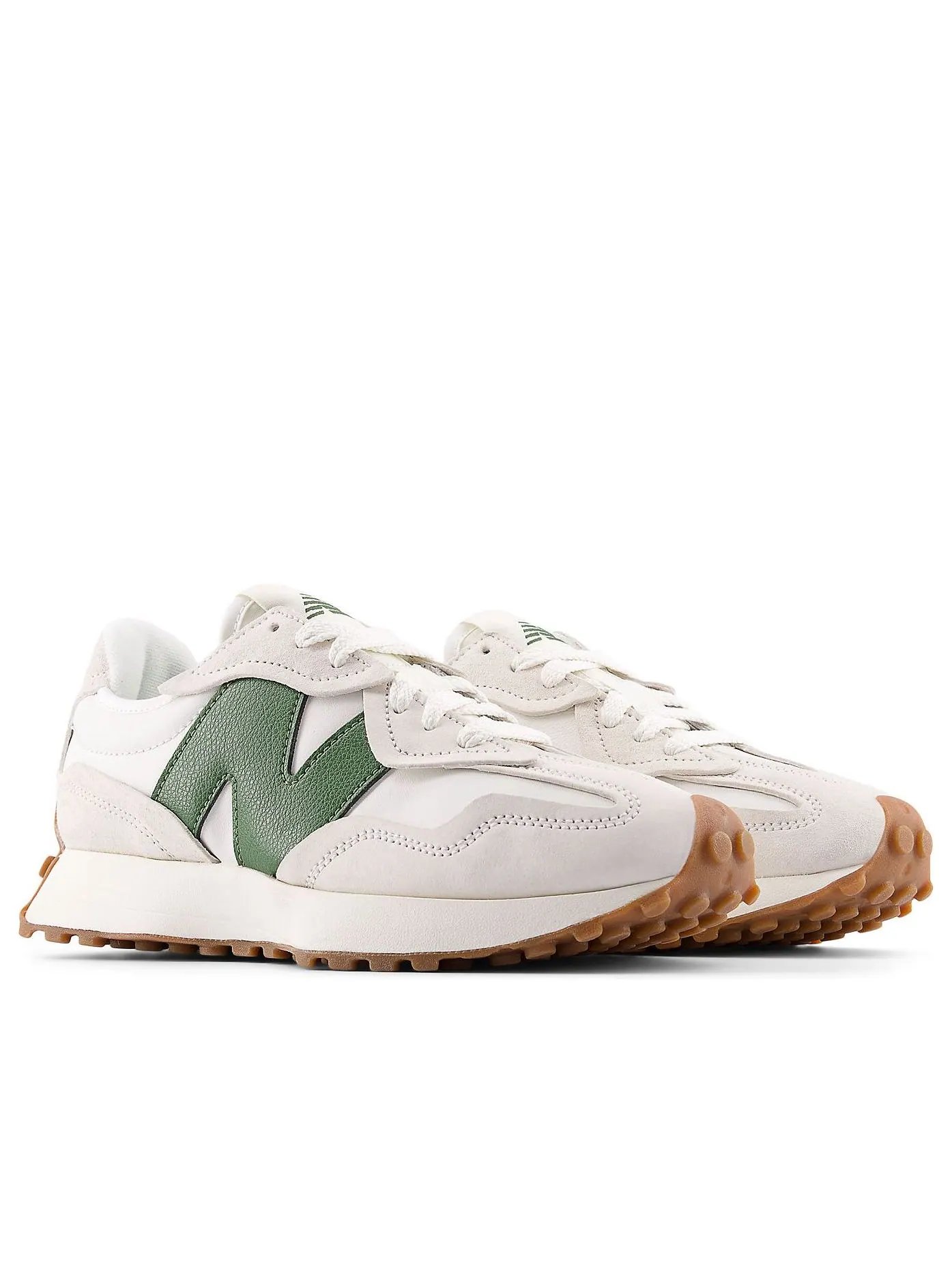 Кроссовки New Balance 327 'Linen Dark Alpine Green' — изображение 3 из 6, темный зеленый