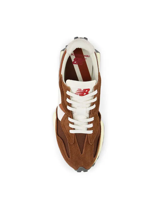 Кроссовки 327 'brown white' New Balance — изображение 3 из 4, коричневый/белый