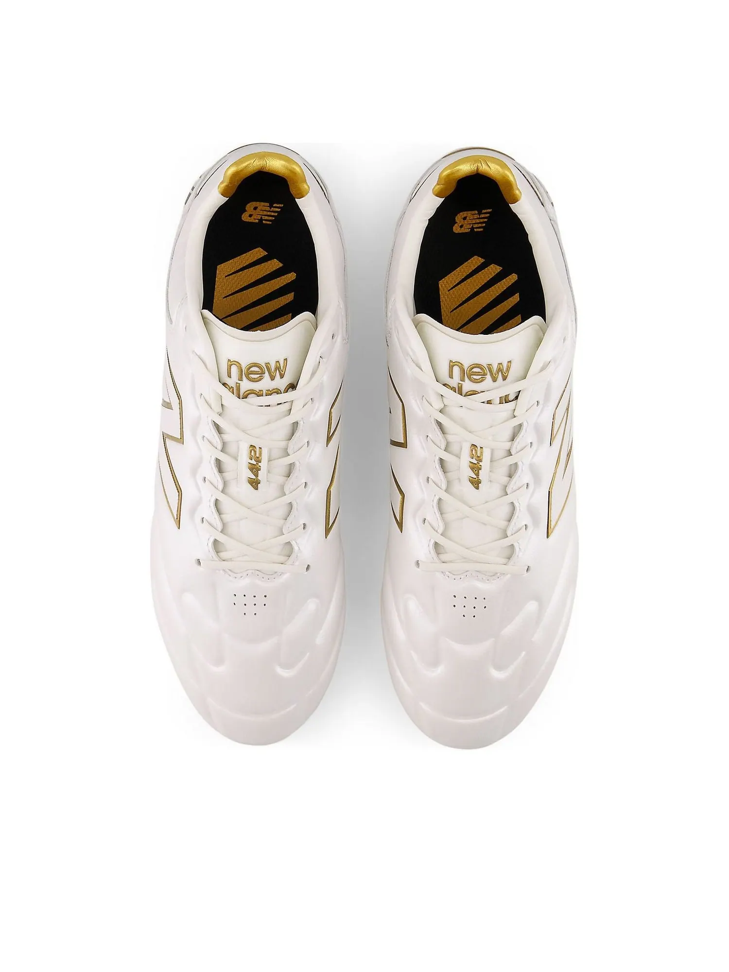 Кроссовки New Balance 442 Elite FG V3 First Edition 'Sea Salt Gold Metallic' — изображение 3 из 6, золотистый металлик