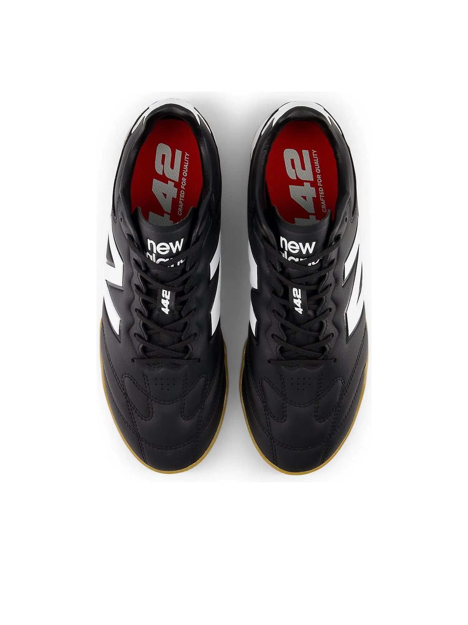 Кроссовки New Balance 442 Pro IN V3 'Black White Fire Cracker' — изображение 3 из 6, черный/белый