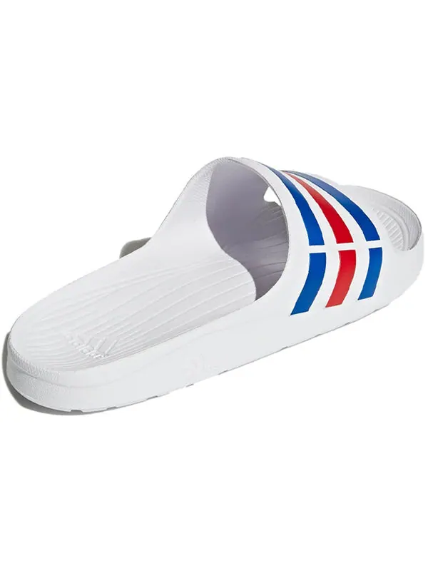 Тапочки adidas Duramo Slides 'White Blue Red' — изображение 4 из 4, белый/синий/красный