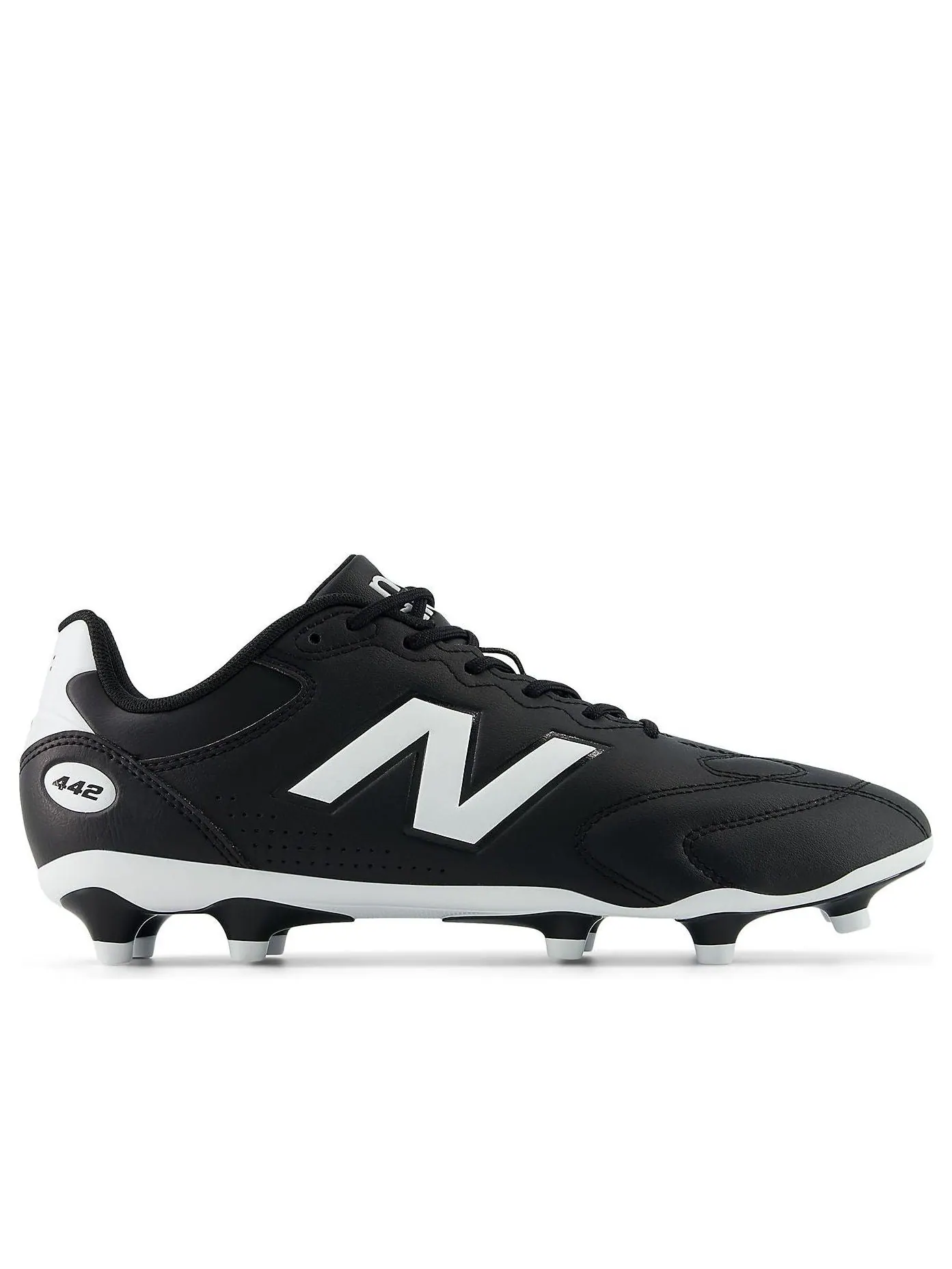 Кроссовки New Balance 442 Team FG V3 'Black White' — изображение 2 из 6, черный/белый