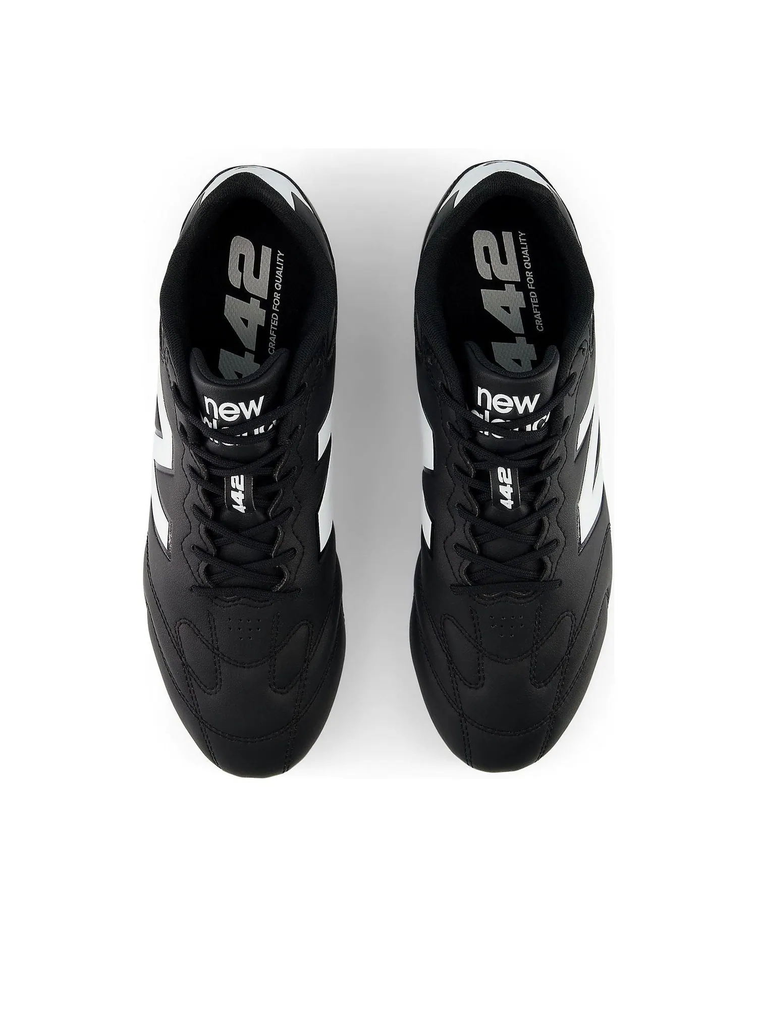 Кроссовки New Balance 442 Team FG V3 'Black White' — изображение 3 из 6, черный/белый
