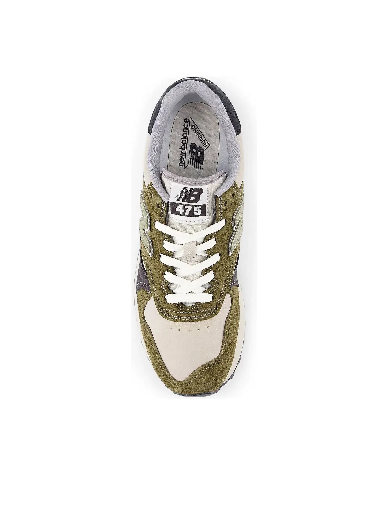Мужские кроссовки с шнуровкой New Balance 475 — изображение 3 из 5, оливковый зеленый