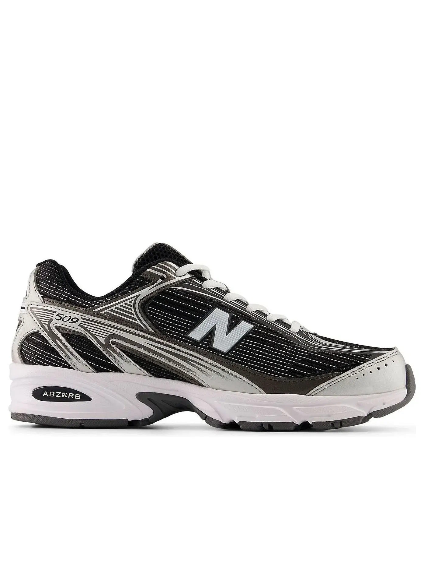 Мужские кроссовки с шнуровкой New Balance 509 — изображение 2 из 5, черный