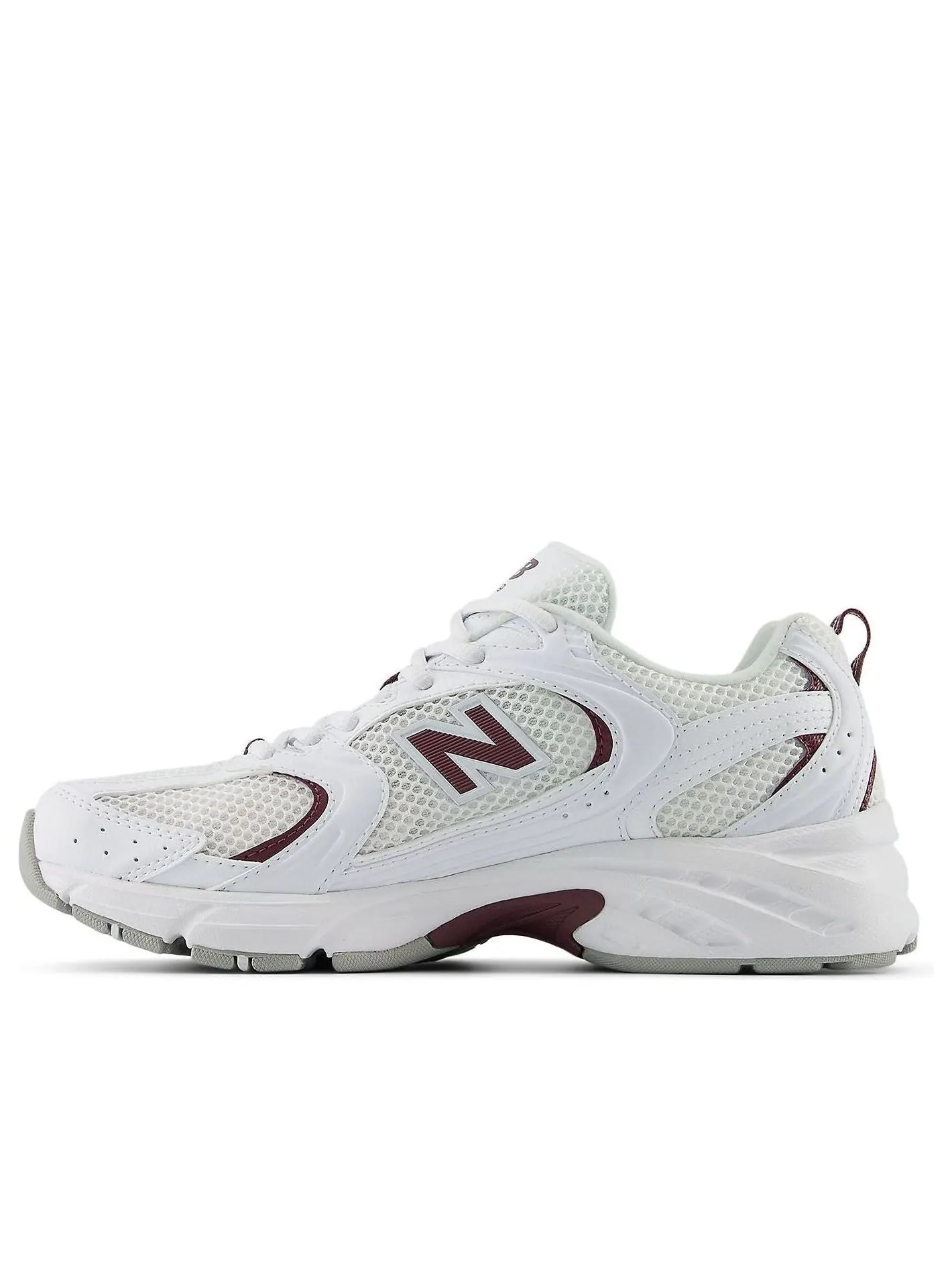 Кроссовки New Balance 530 'White Dark Ice Wine' — изображение 1 из 6, белый/темный винный