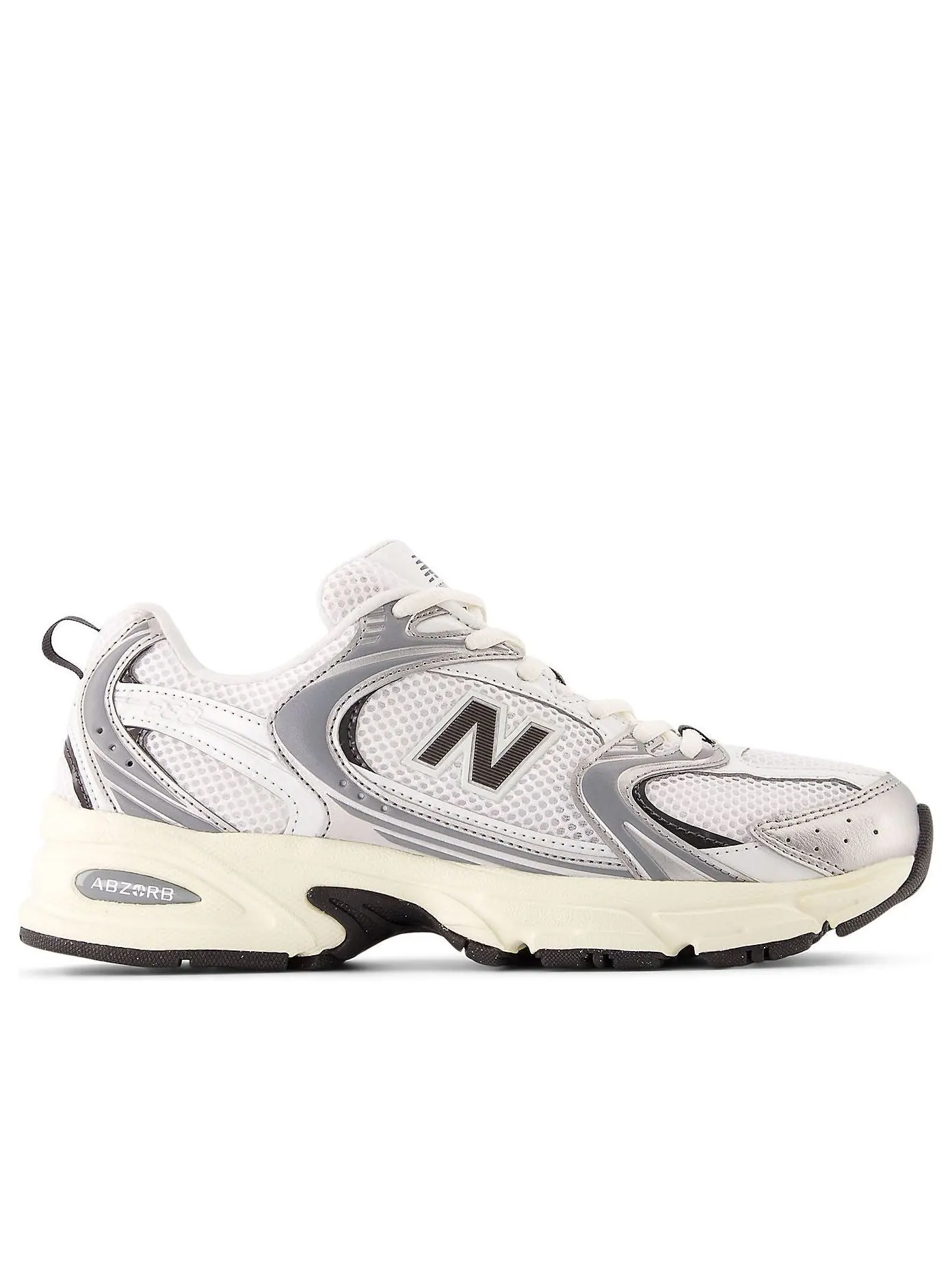 Кроссовки New Balance 530 'Silver Metallic Black Cement' — изображение 2 из 5, серебряный
