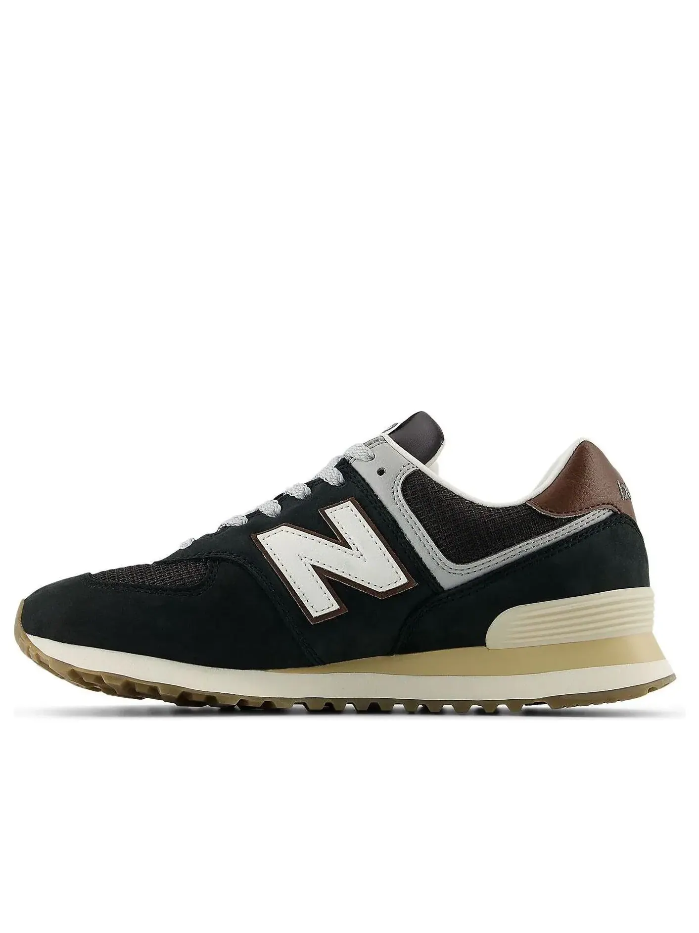 Кроссовки New Balance 574 'Brown Dark Silver Metallic' U5748SB — изображение 1 из 6, коричневый