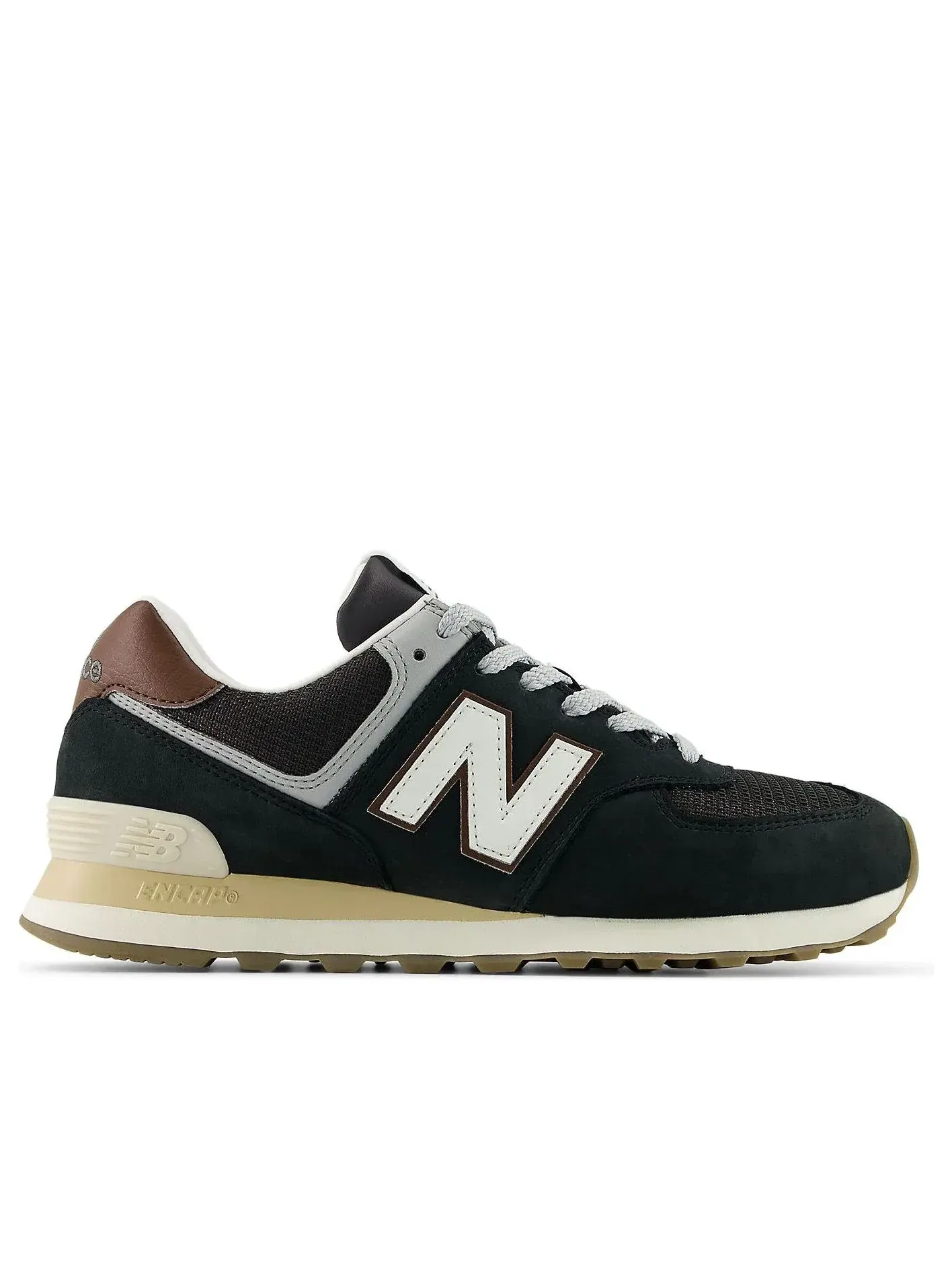 Кроссовки New Balance 574 'Brown Dark Silver Metallic' U5748SB — изображение 2 из 6, коричневый