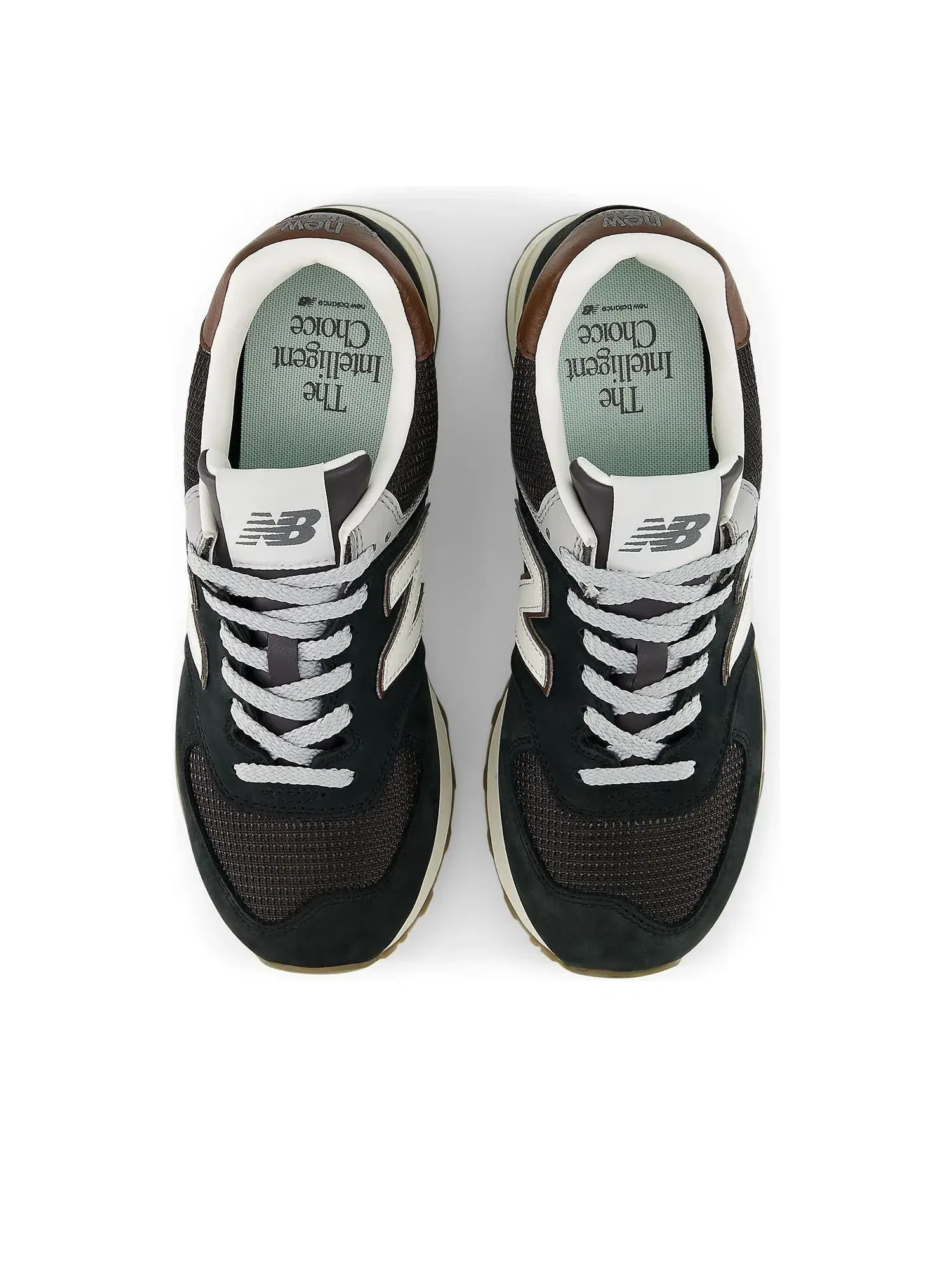 Кроссовки New Balance 574 'Brown Dark Silver Metallic' U5748SB — изображение 3 из 6, коричневый