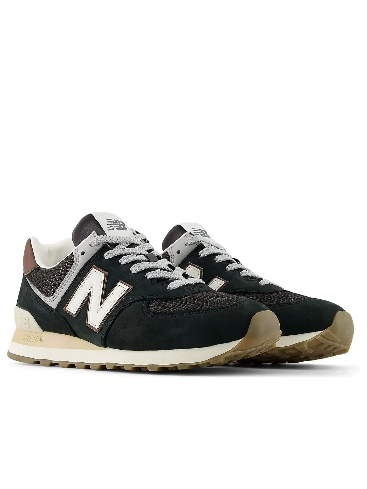 Кроссовки New Balance 574 'Brown Dark Silver Metallic' U5748SB — изображение 4 из 6, коричневый
