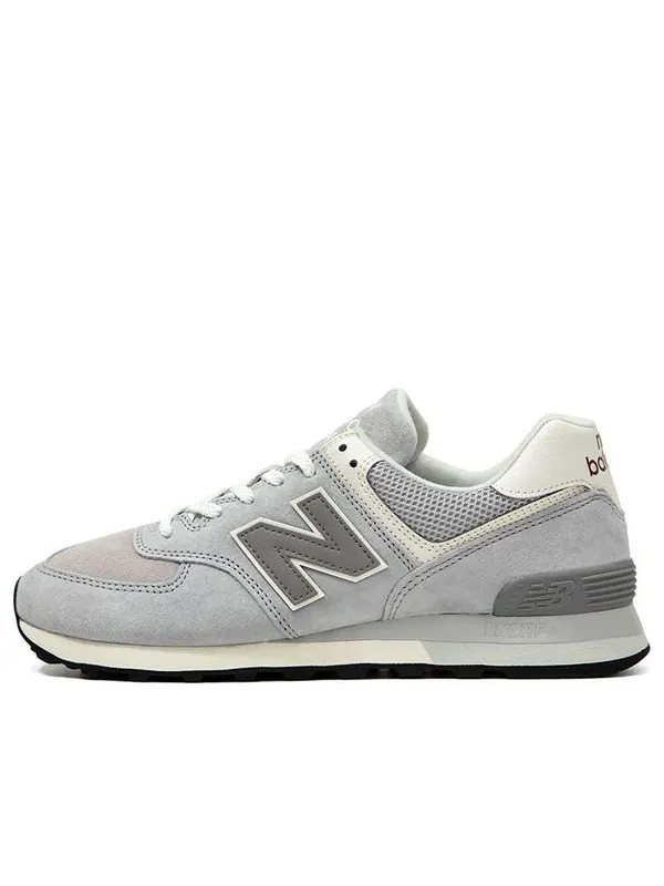 Кроссовки 574 'rain cloud white' New Balance — изображение 1 из 4, серый/белый