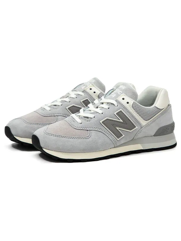 Кроссовки 574 'rain cloud white' New Balance — изображение 3 из 4, серый/белый